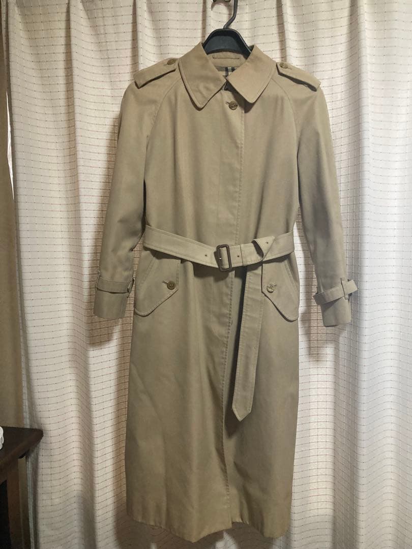 Burberry ビンテージ　ベージュ トレンチコート　ノバチェック　ベルト付き