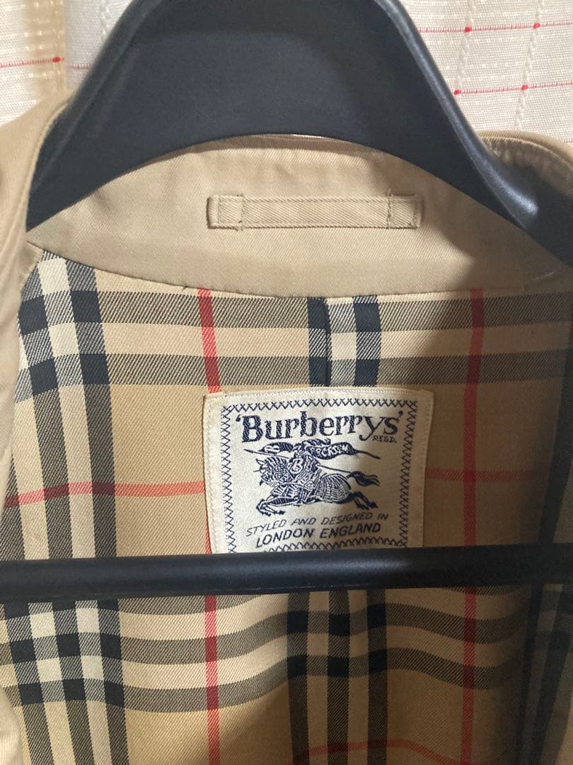 Burberry ビンテージ　ベージュ トレンチコート　ノバチェック　ベルト付き