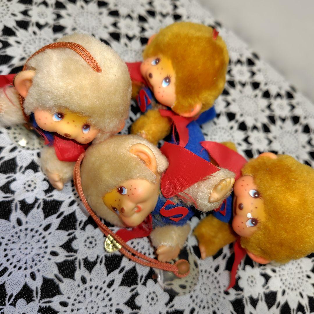 た*ぴ様 モンチッチ ぬいぐるみ スーパーマン風 4体セット 昭和レトロ ヴィン