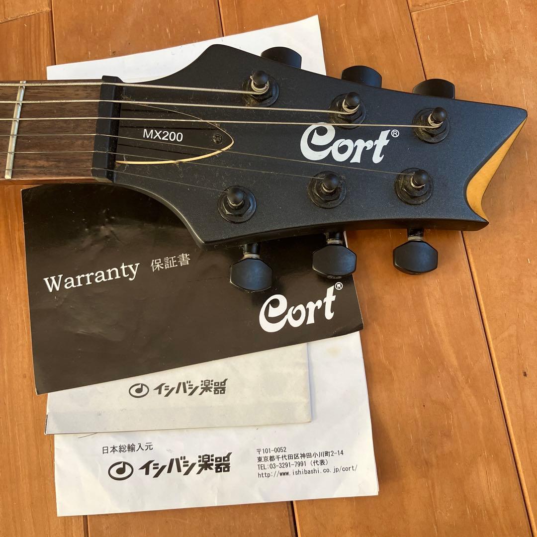 Cort　MX200　エレキギター　黒　本体　ケース　セット　イシバシ楽器
