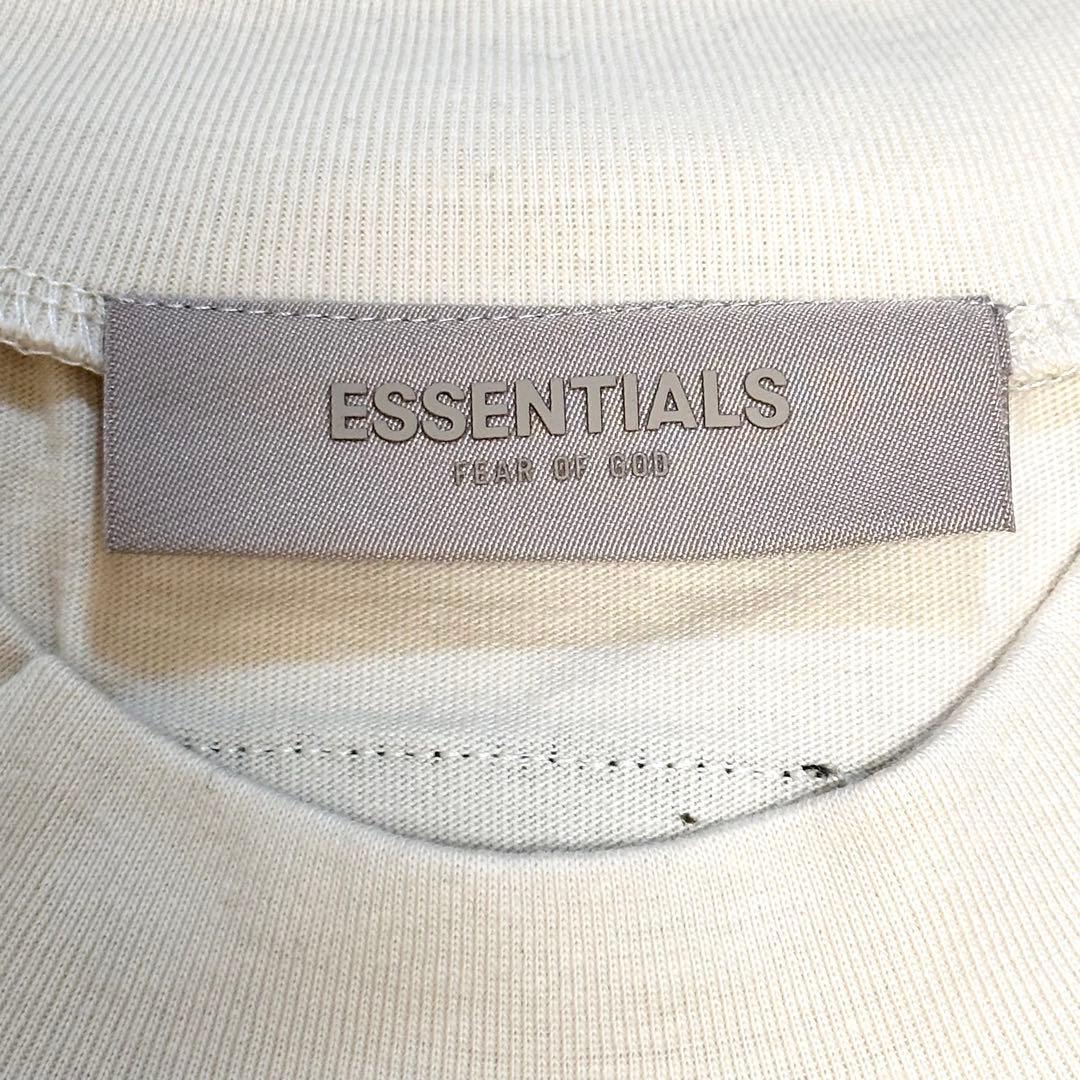 新品✨ESSENTIALS メンズM タグ付き ロゴ Tシャツ 半袖 アイボリー