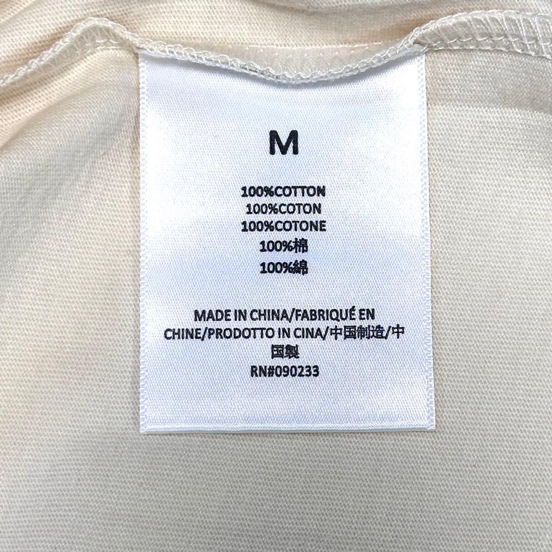 新品✨ESSENTIALS メンズM タグ付き ロゴ Tシャツ 半袖 アイボリー