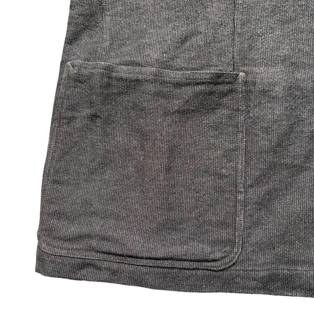 60s ヴィンテージ フレンチ ピケ ワークジャケット ユーロ 古着 XL 灰