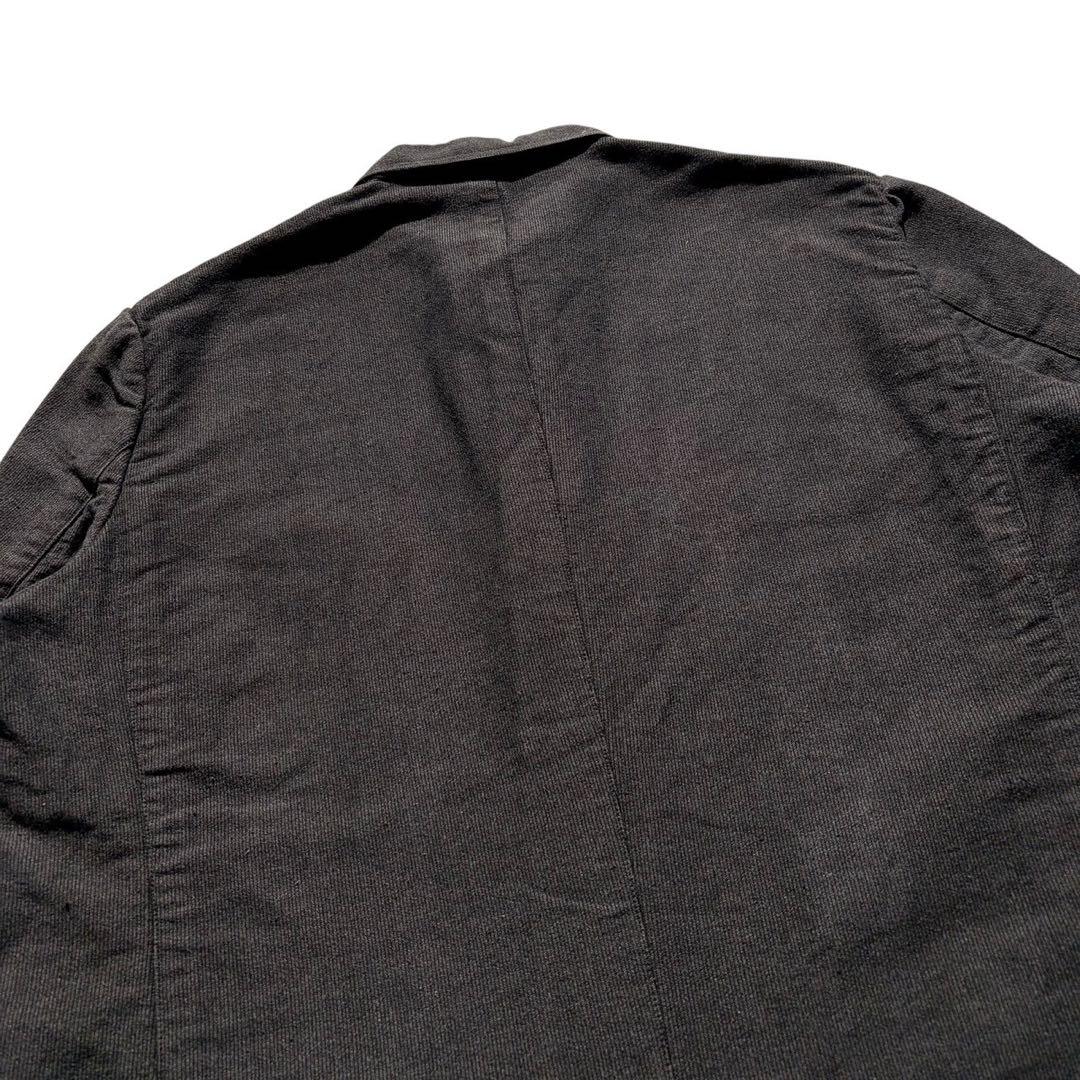 60s ヴィンテージ フレンチ ピケ ワークジャケット ユーロ 古着 XL 灰