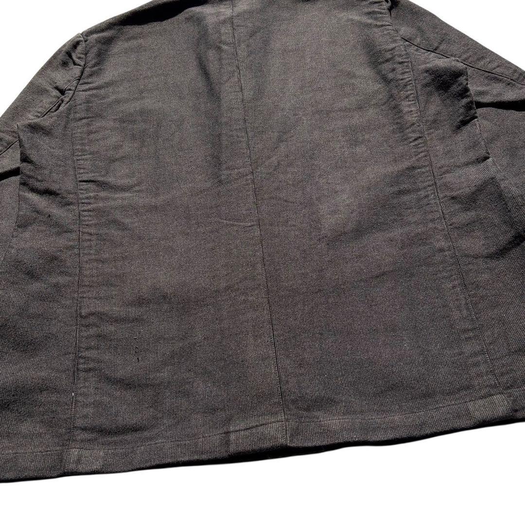 60s ヴィンテージ フレンチ ピケ ワークジャケット ユーロ 古着 XL 灰