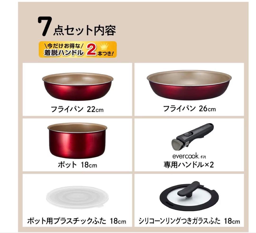 エバークック フライパン evercook fit α
