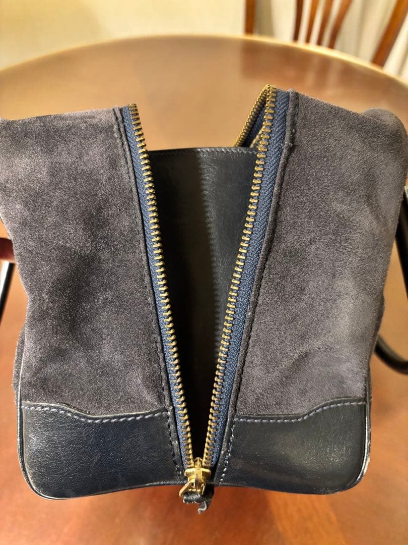 希少 GUCCI グッチ ヴィンテージ スエード ボストンバッグ シェリーライン