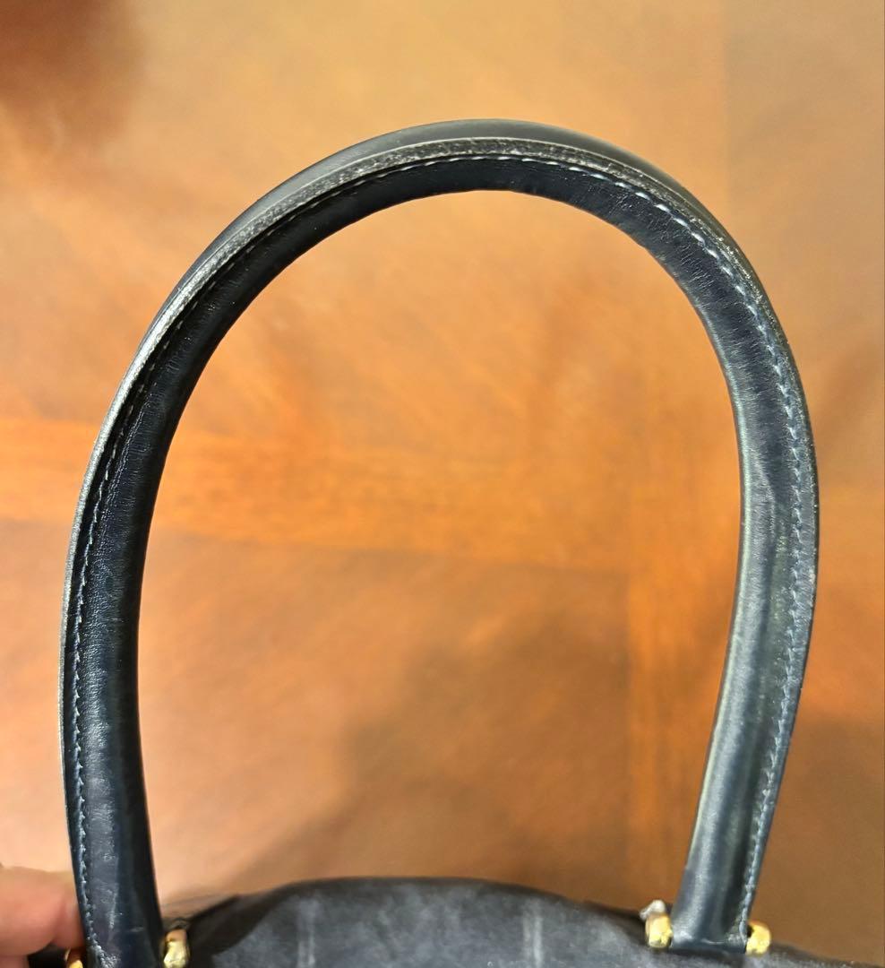 希少 GUCCI グッチ ヴィンテージ スエード ボストンバッグ シェリーライン