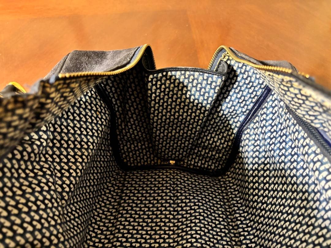 希少 GUCCI グッチ ヴィンテージ スエード ボストンバッグ シェリーライン