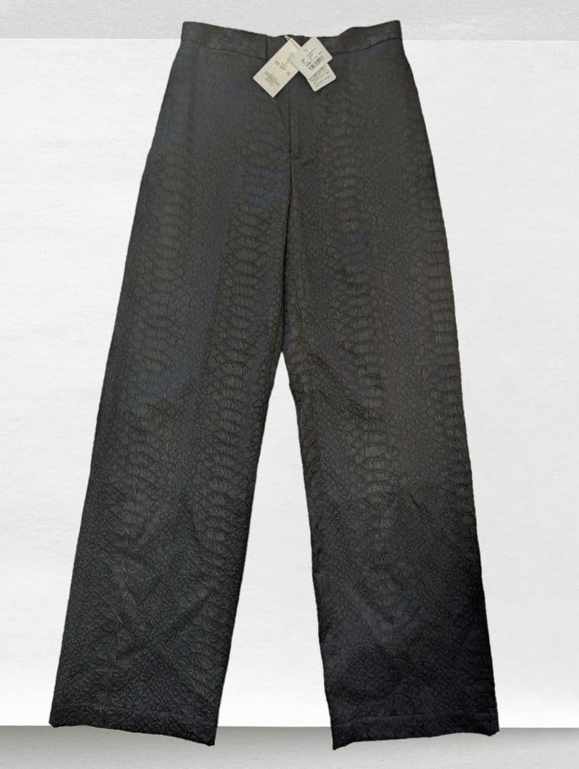 新品未使用　KAMIYA Fake Python Pants　ブラック