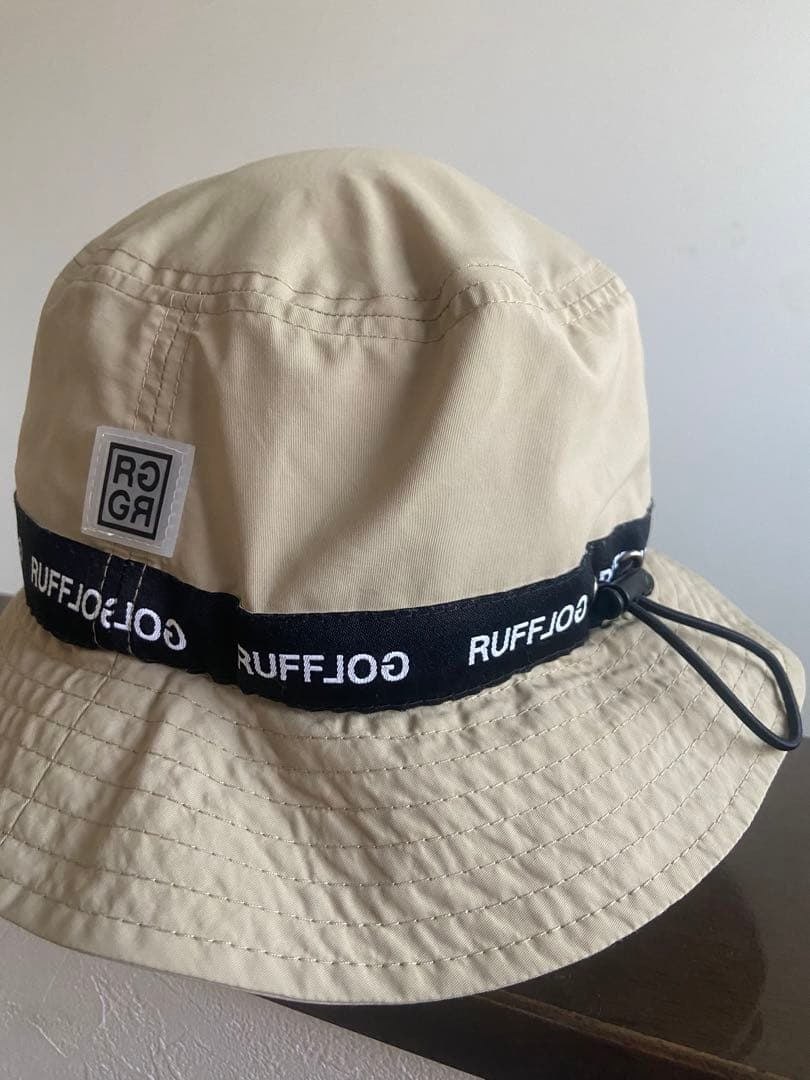 【RUFFLOG】バケットハット ドローコード付き ベージュ