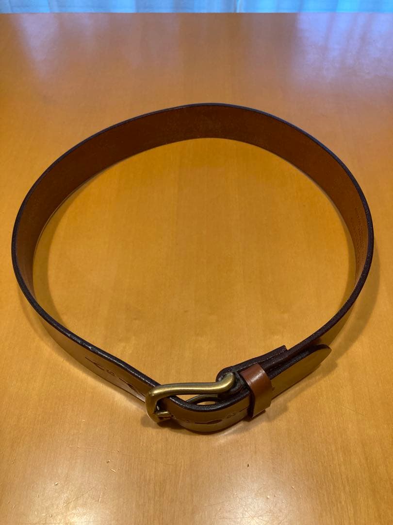 リアルハーネス レザーベルト 38mm ダークタン サイズ32