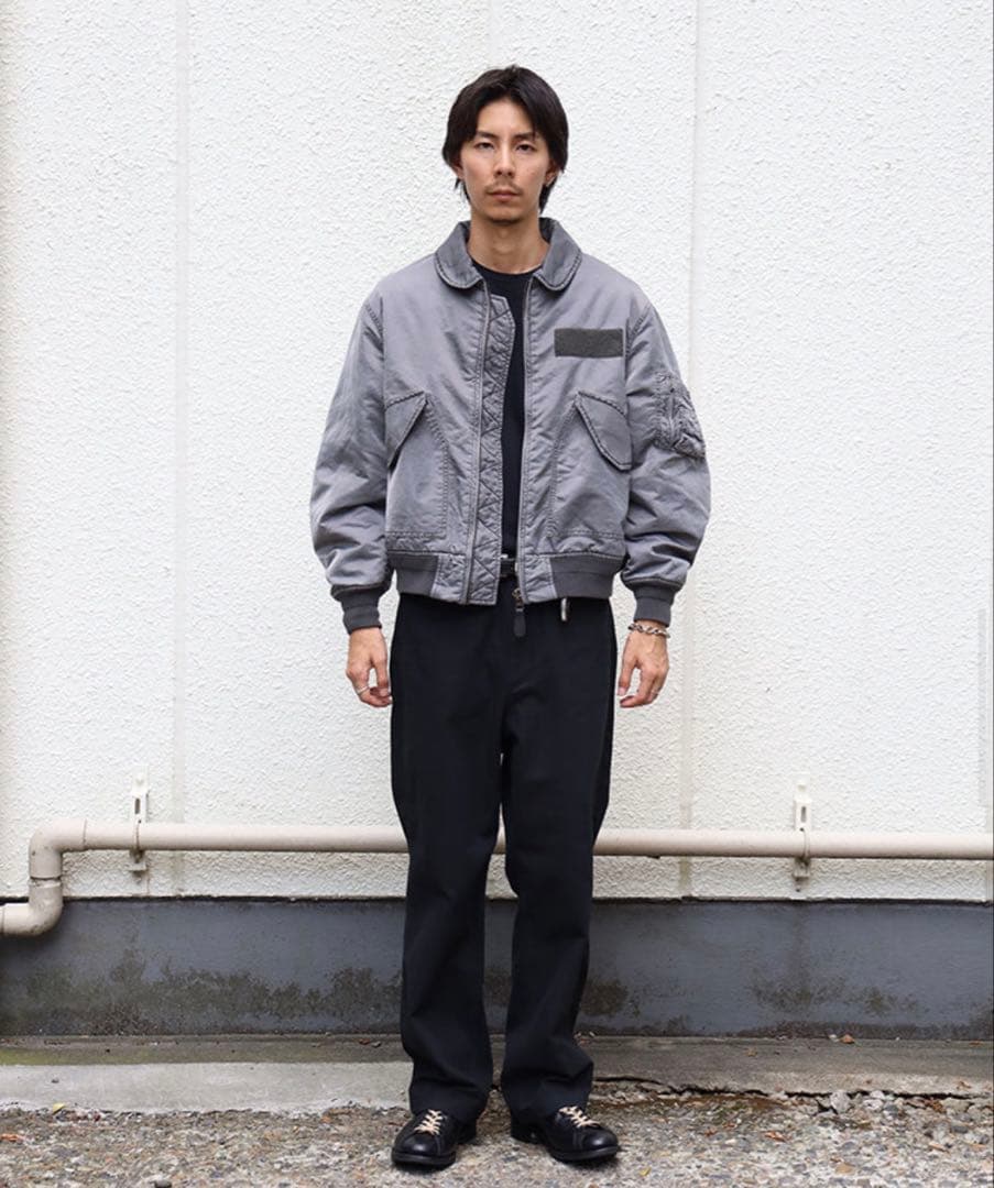 ジャケット・アウター fidelity VINTAGE WASH FLIGHT JKT