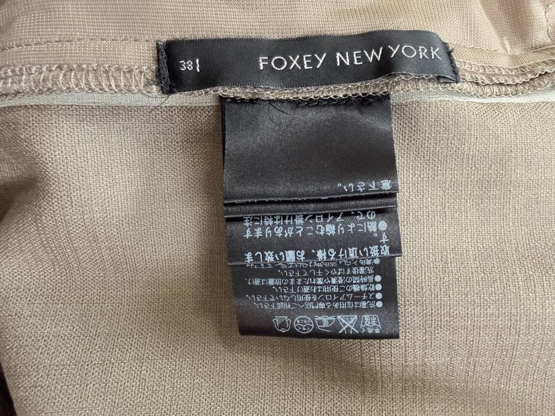 m★FOXEYフォクシー リトルギャザー 38 リネンフェイスストレッチ