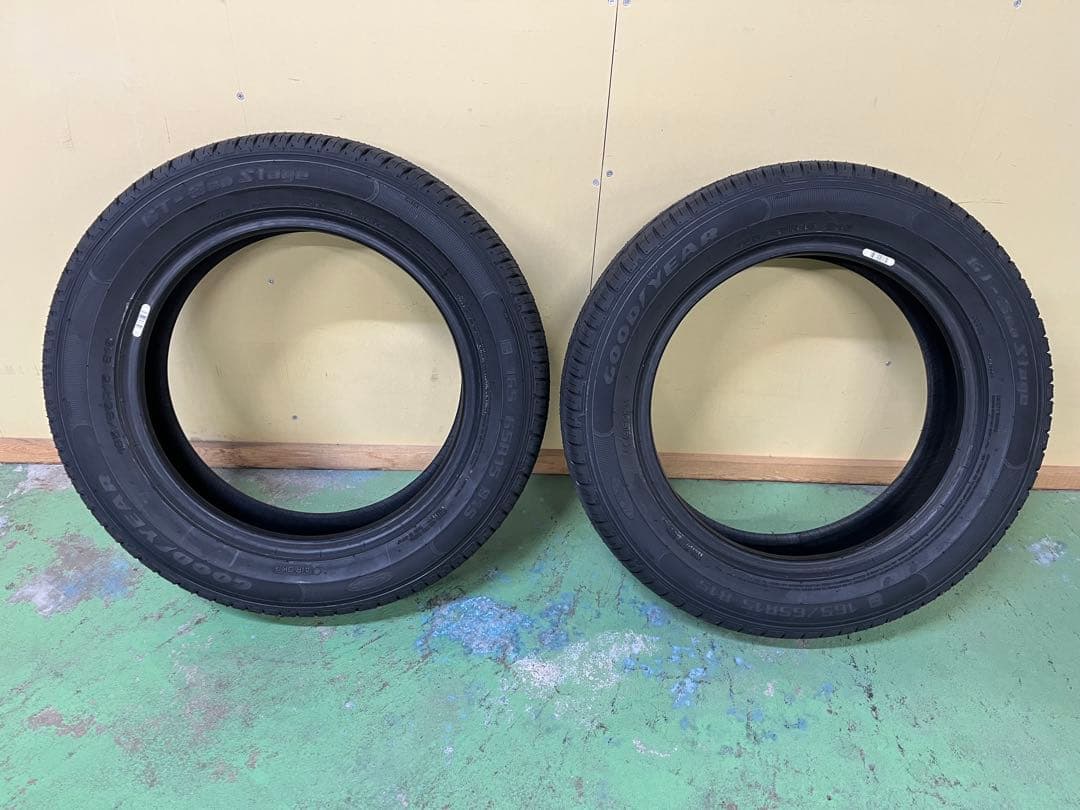 165/65R15 2本 ほぼ新品 グッドイヤー GT-Eco Stage 国産