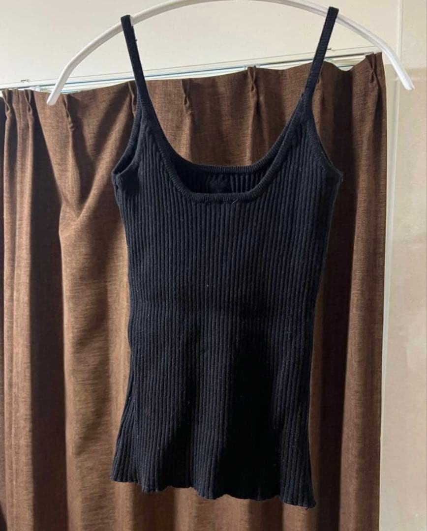 courrèges ブラック キャミソール