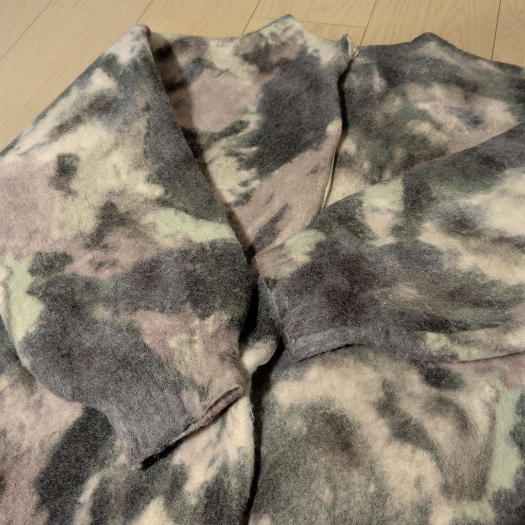 トップス UND TEXTURE ART FLOWER KNIT CARDIGAN