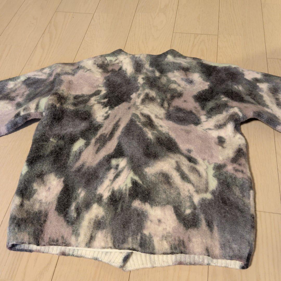 トップス UND TEXTURE ART FLOWER KNIT CARDIGAN