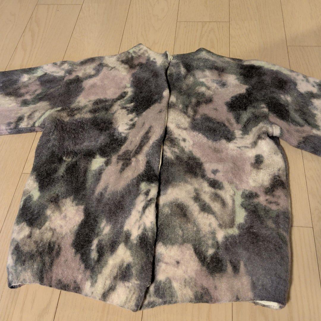 トップス UND TEXTURE ART FLOWER KNIT CARDIGAN