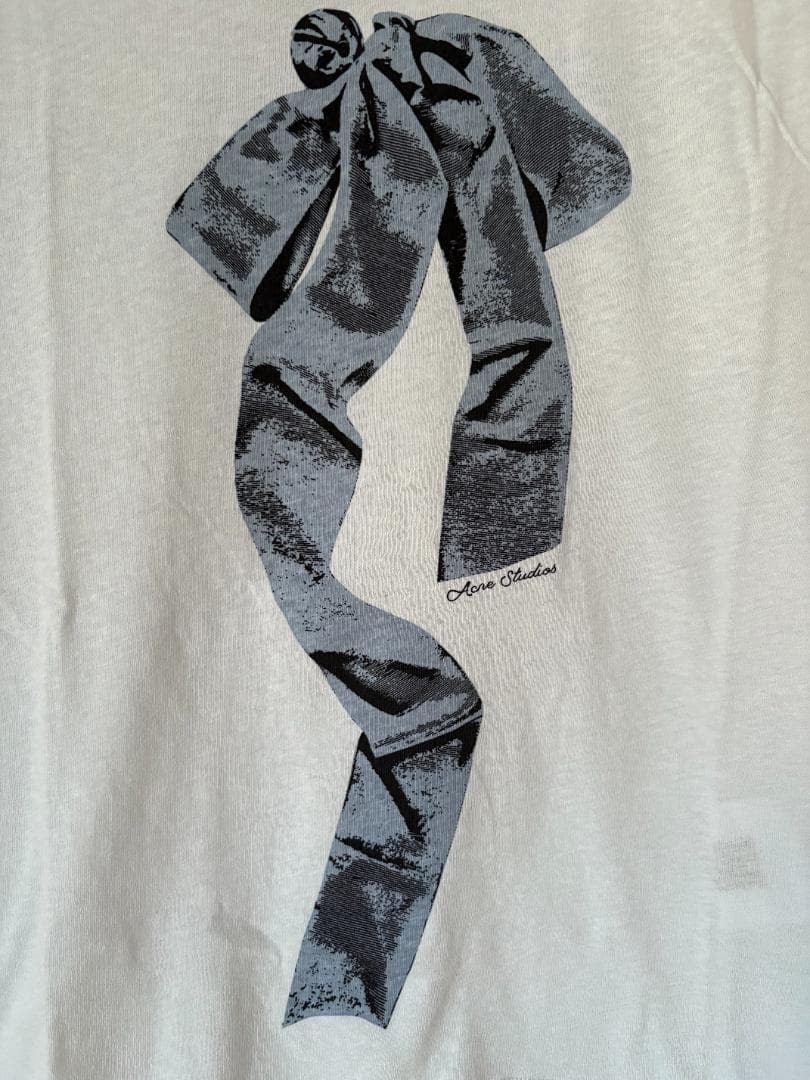Acne Studios リボンプリントTシャツ フィットスタイル XS