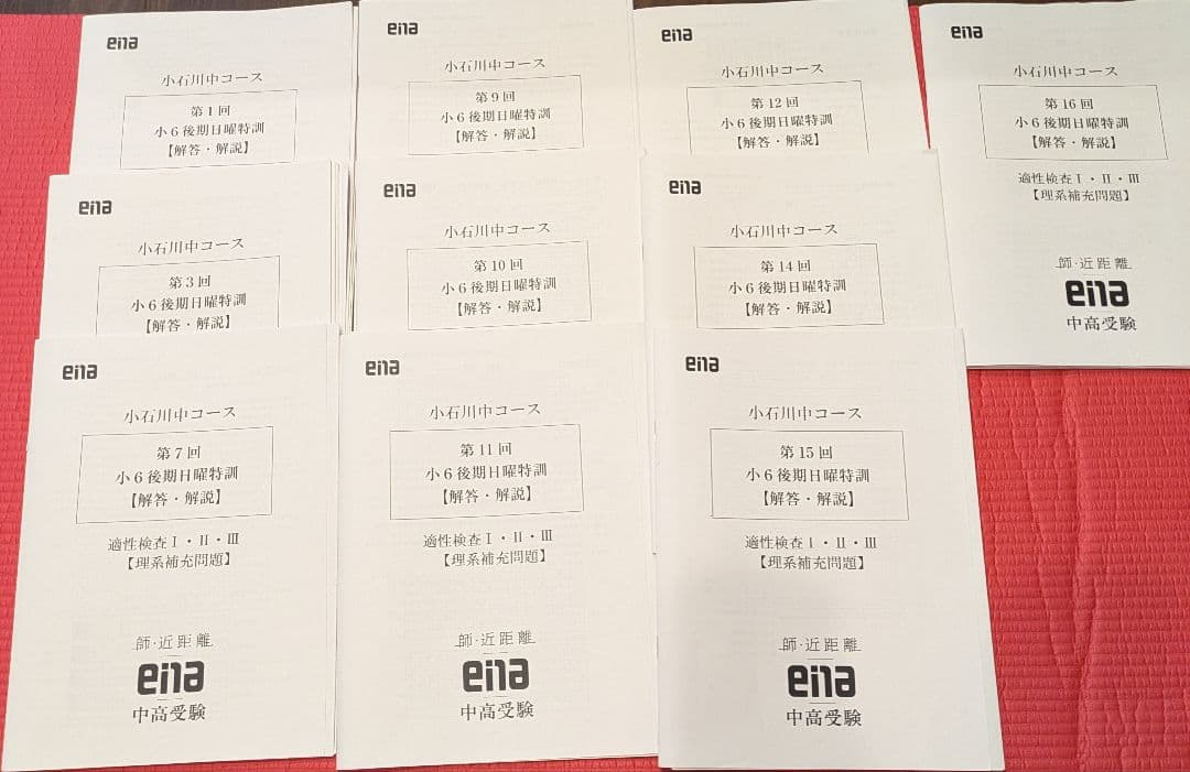 最新 ena 都立 過去問 金本 日曜特訓
