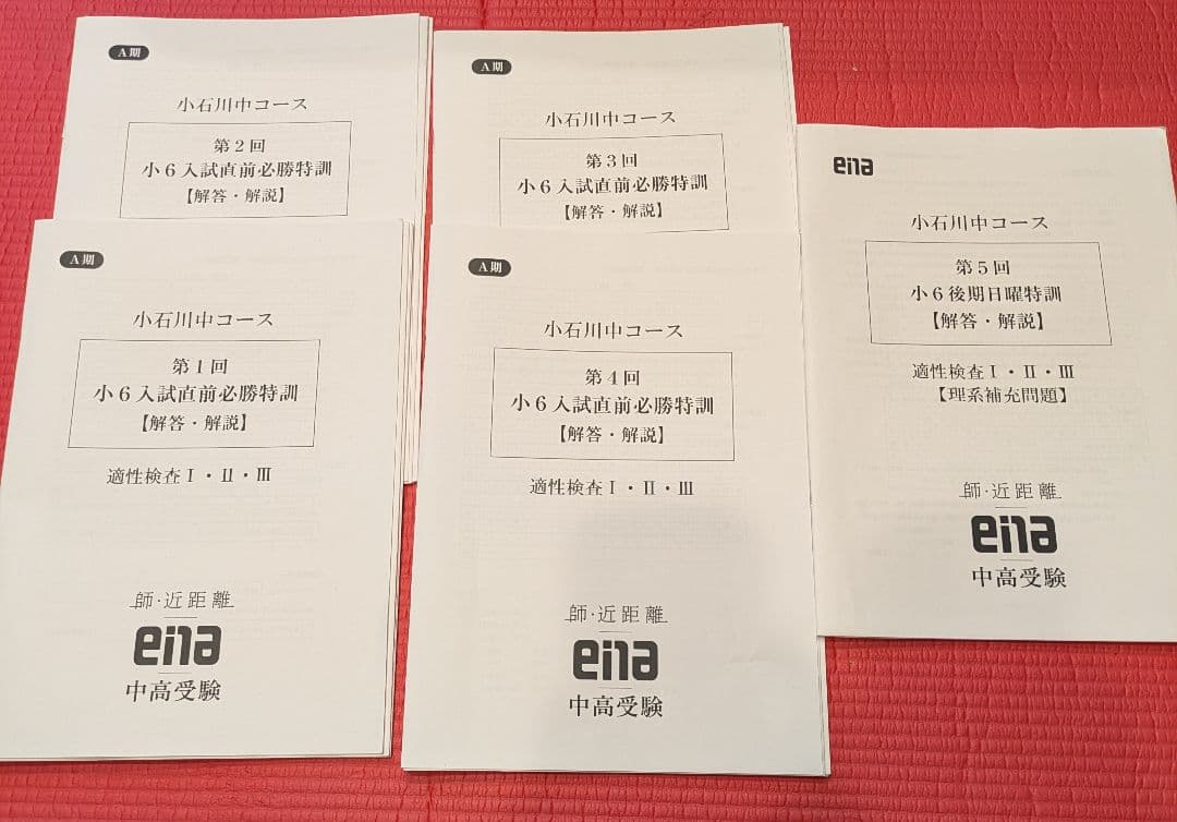 最新 ena 都立 過去問 金本 日曜特訓