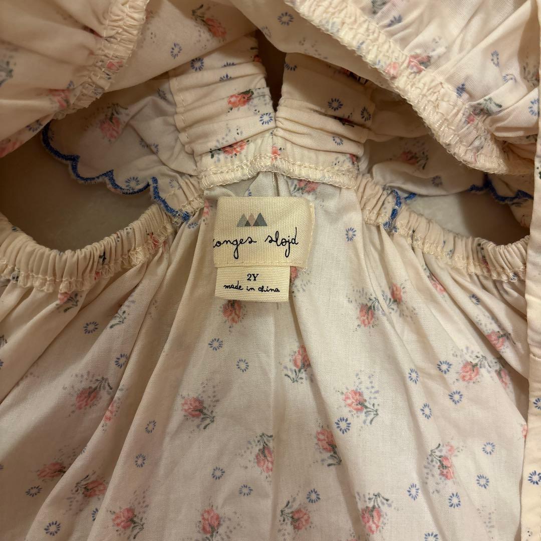 kongessloejd コンゲススロイド　花柄　フリル　ワンピース　2Y 90