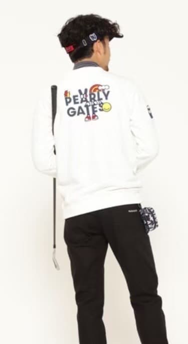 新品 正規品 パーリーゲイツ どうしちゃったPGスウェット 白 サイズ4 M