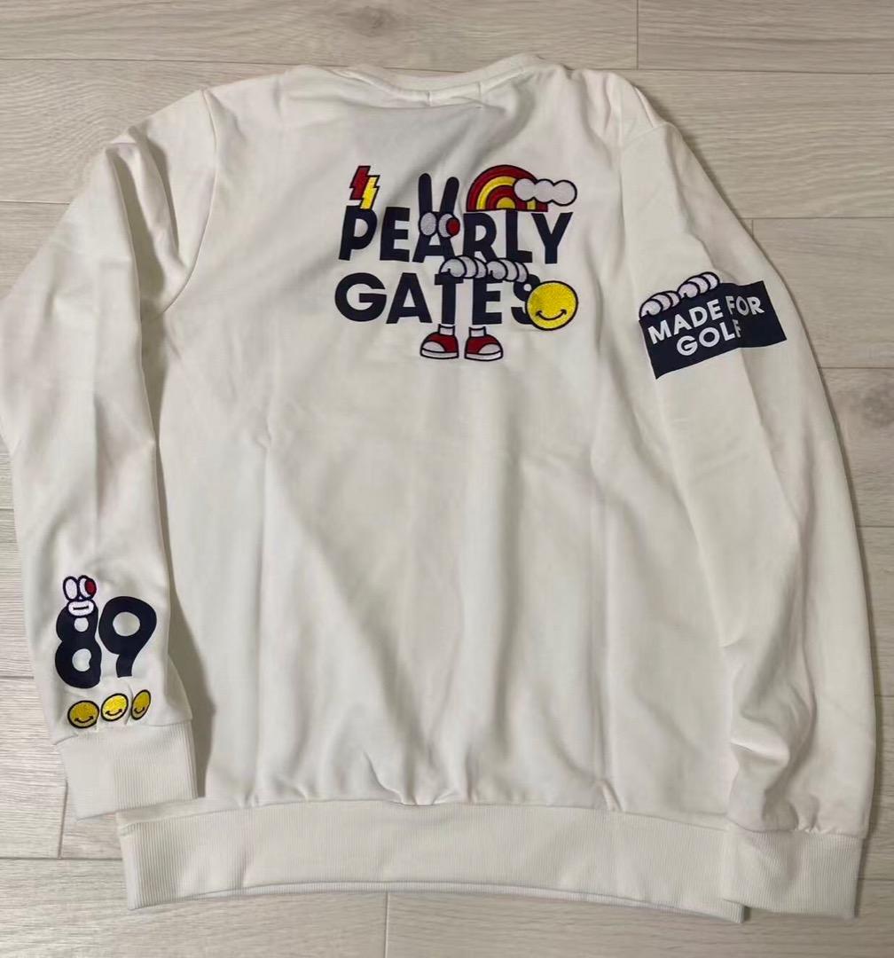 新品 正規品 パーリーゲイツ どうしちゃったPGスウェット 白 サイズ4 M