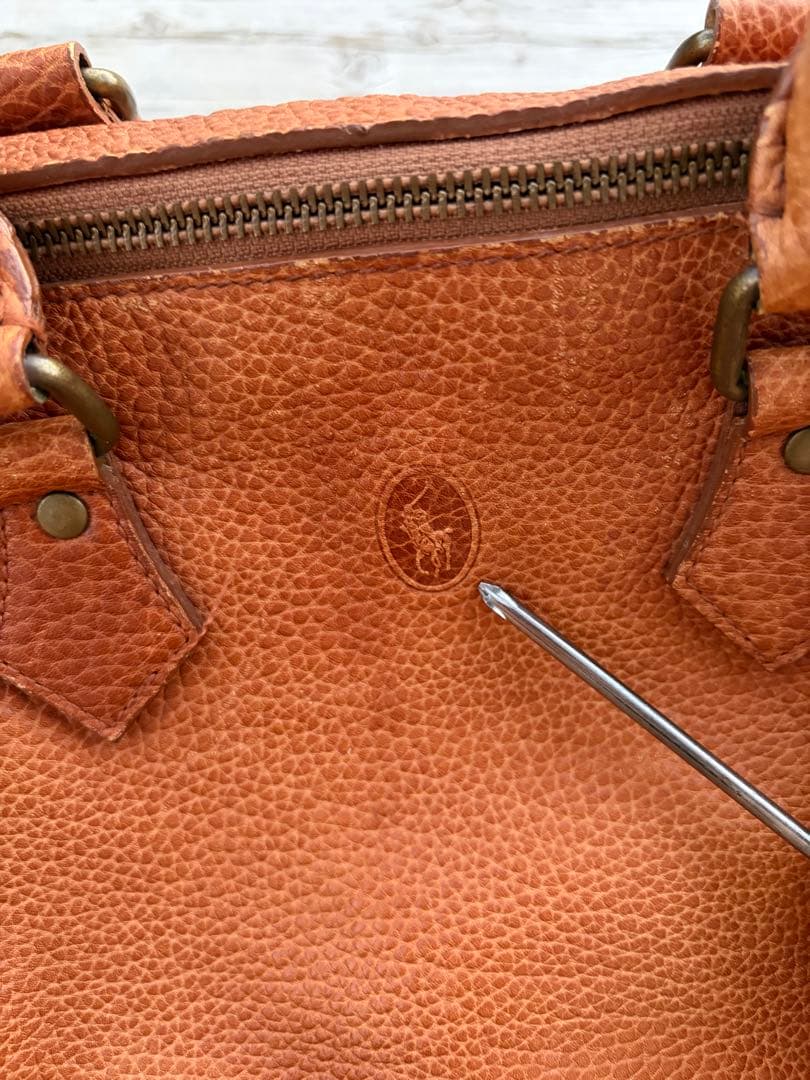 POLO Ralph Lauren ミニボストンバッグ ブラウン