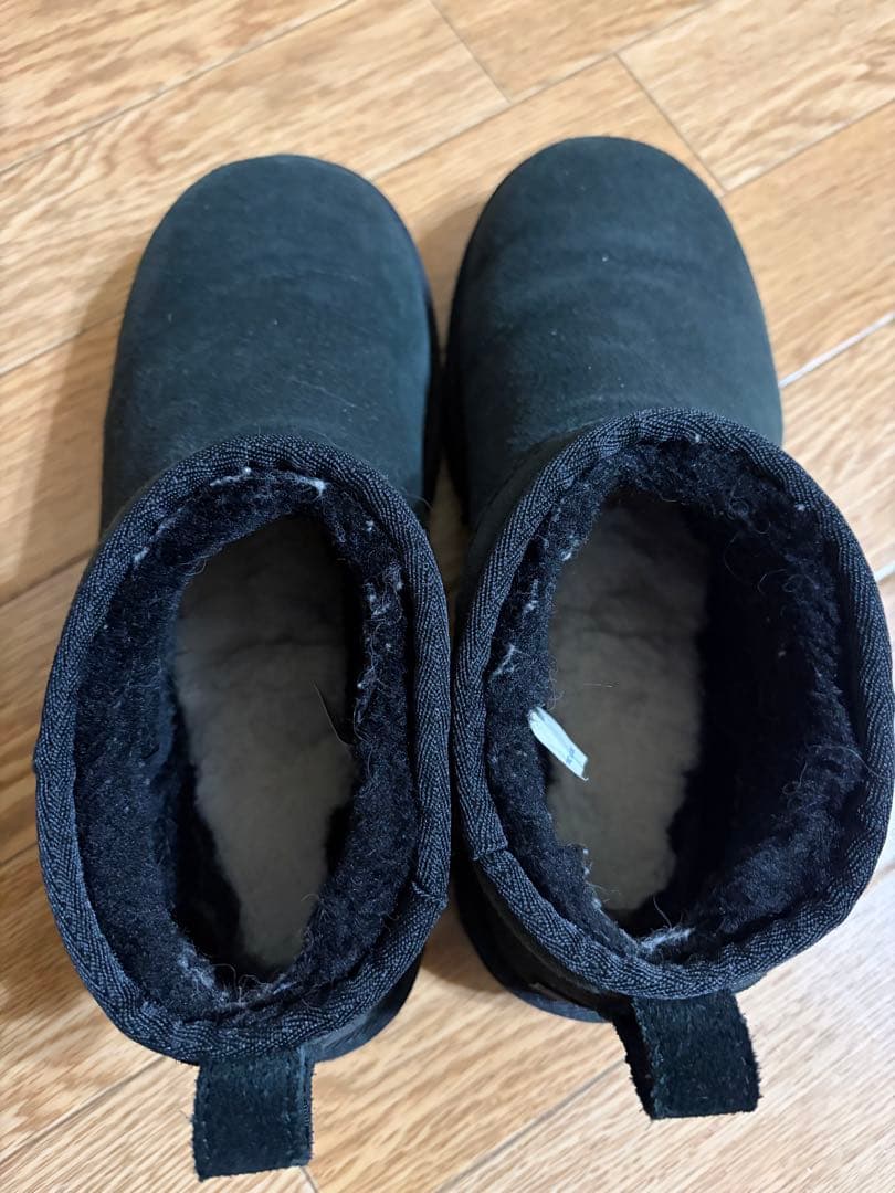 UGGムートンブーツブラック25センチ
