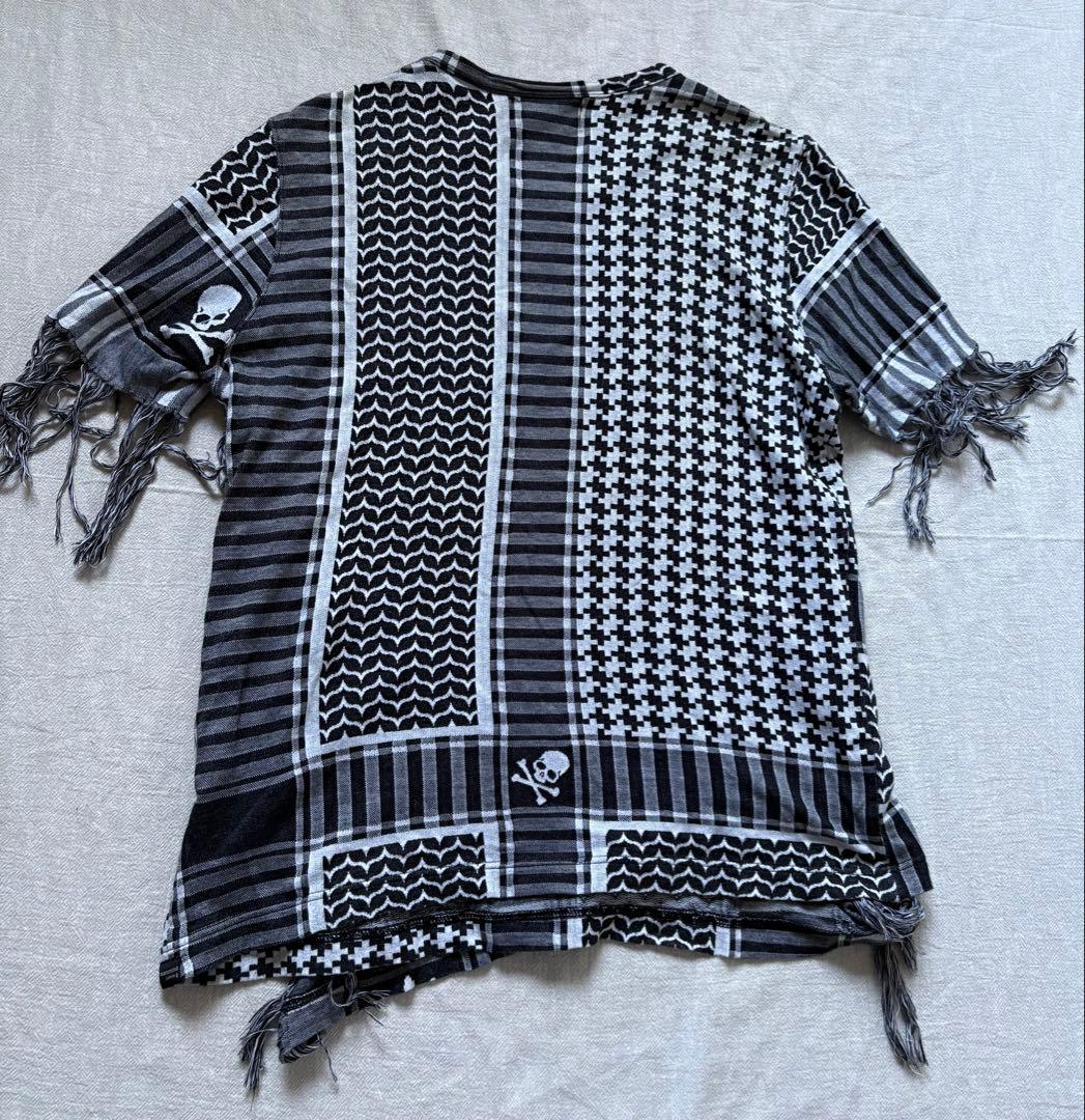 mastermind JAPAN Tシャツ ドクロ　レイヤード　フリンジ M