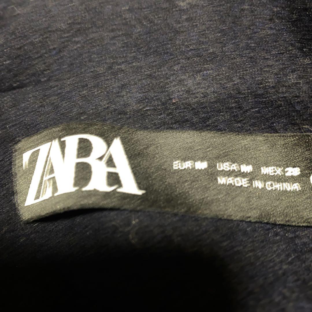 ZARA マッチングボンバーロングコート　Mサイズ　ネイビー グリーン