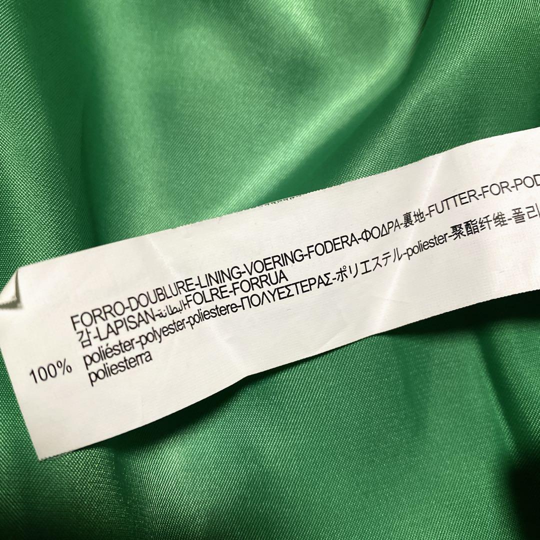 ZARA マッチングボンバーロングコート　Mサイズ　ネイビー グリーン