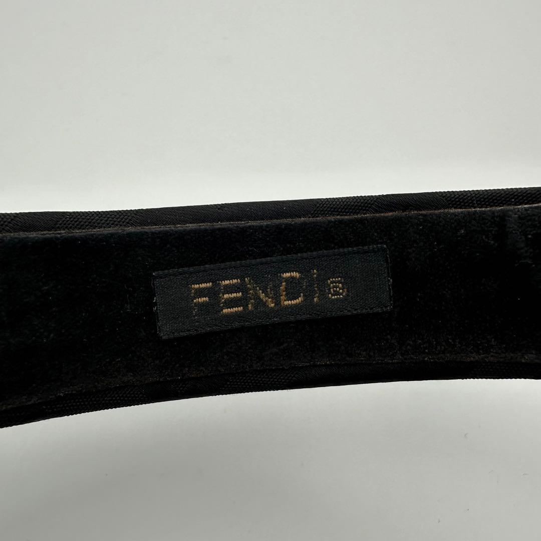 FENDI 正規品■カチューシャ ズッカ柄 ブラック
