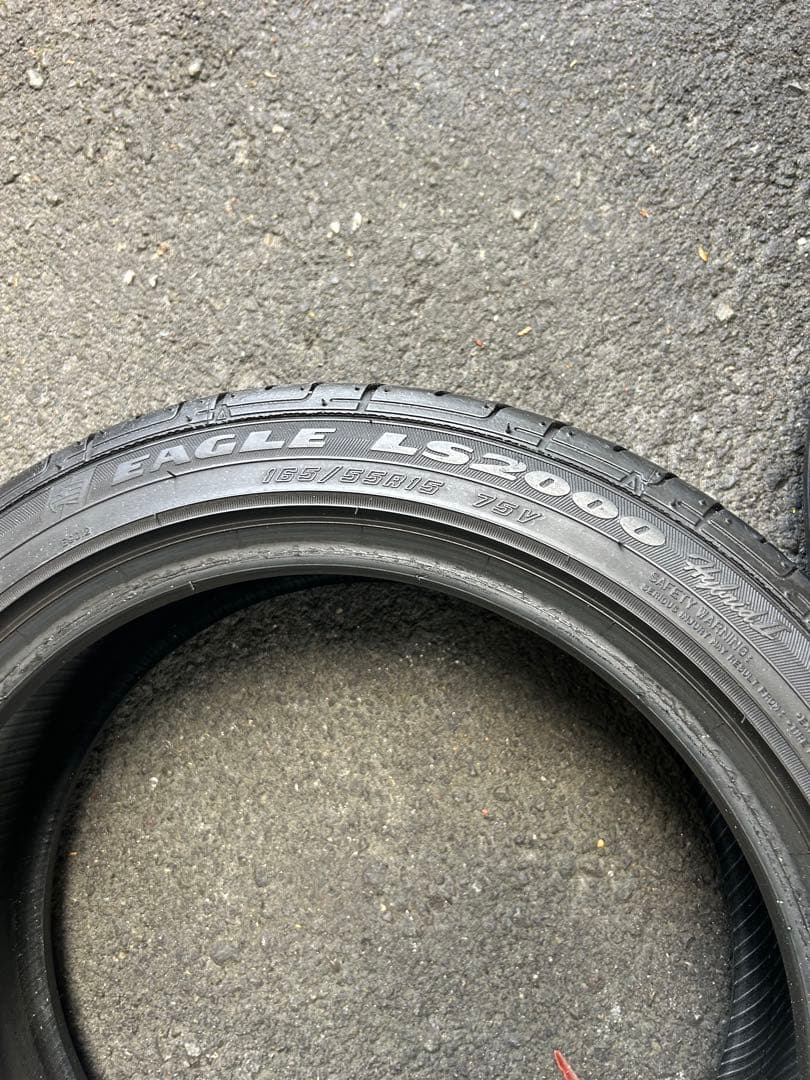 165-55/15 2本　GOOD YEAR LS2000 15インチ　中古