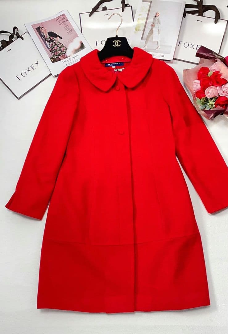 《ティナ》エムズグレイシー M'S GRACY コート ロング レッド✨