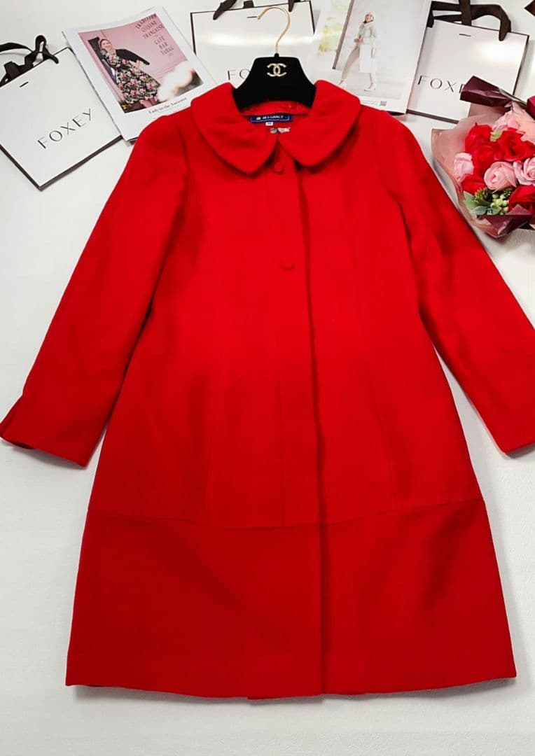 《ティナ》エムズグレイシー M'S GRACY コート ロング レッド✨