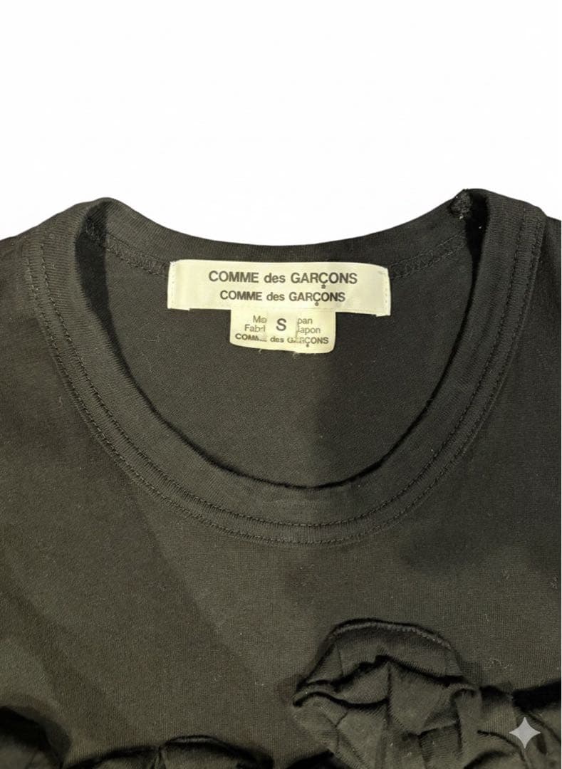 コムデギャルソンコムデギャルソン　デザインTシャツ ブラック