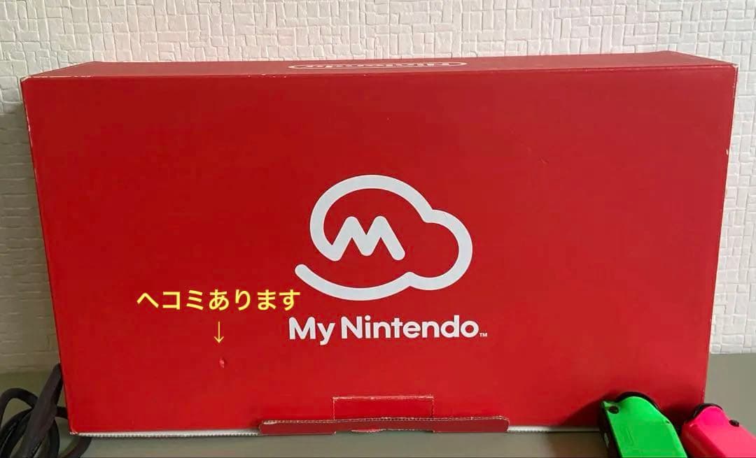 箱あり　Nintendo Switch 本体 ジョイコンはスプラトゥーンカラー