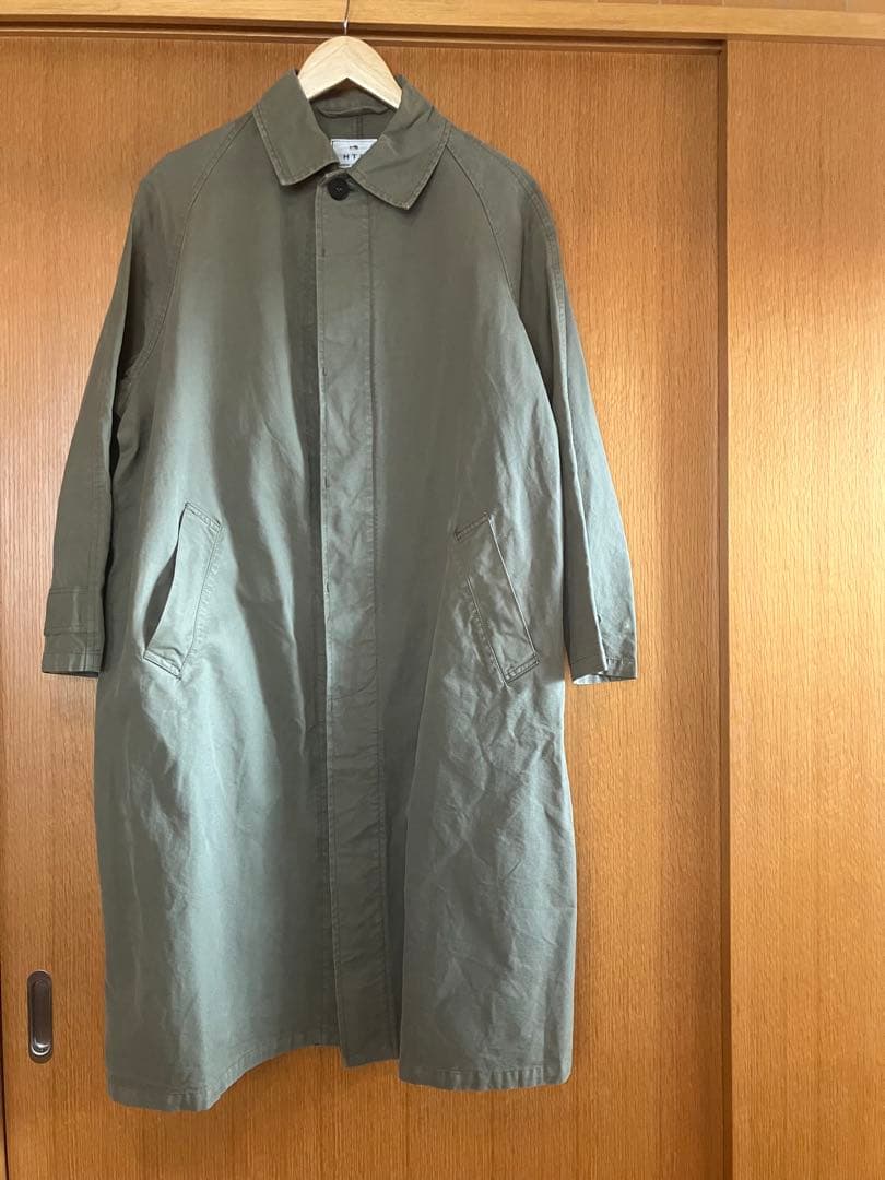 HARROW TOWN STORES HTS ロングコート　44 カーキ