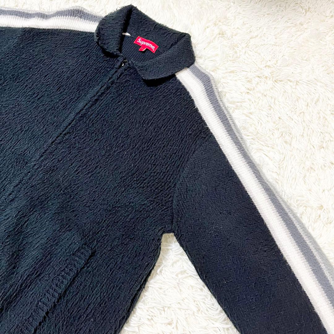 シュプリーム23SS Sleeve Stripe Zip Up Sweater