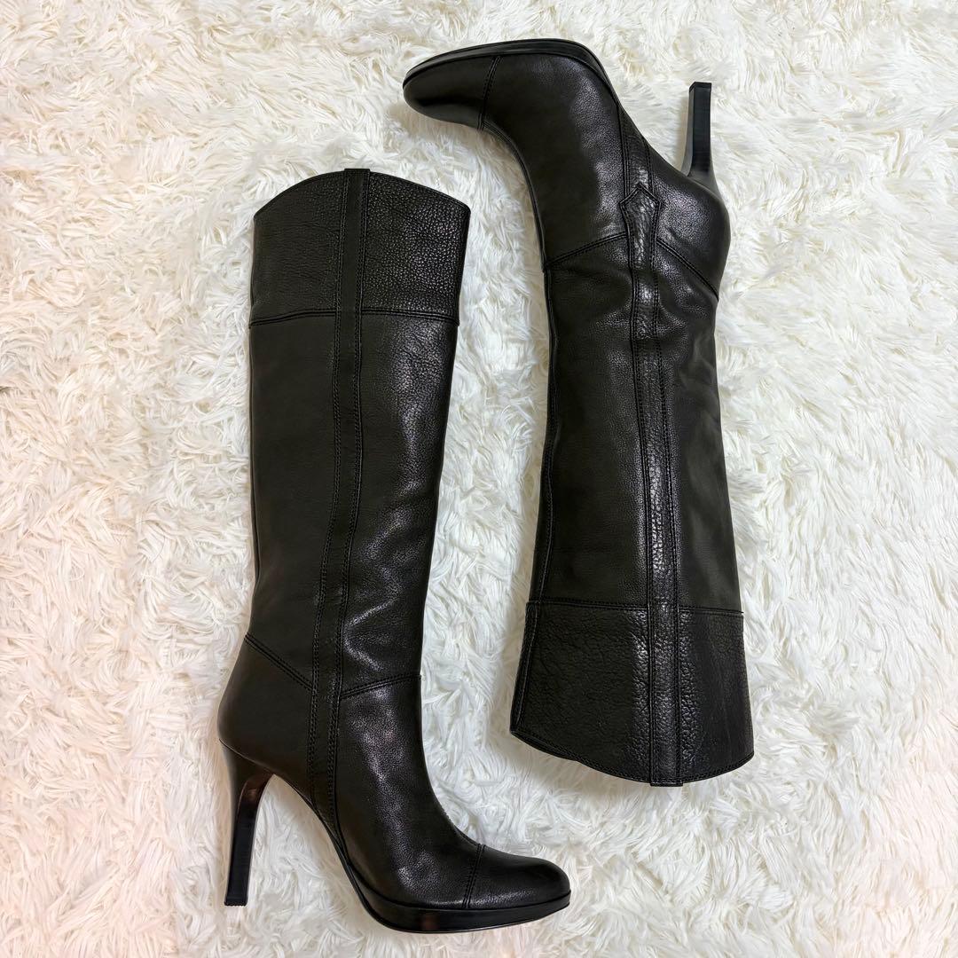 未使用品✨セブントゥエルブサーティー ロングブーツ シボ革 ニーハイ 新品