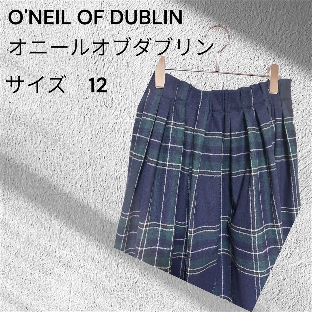 マリー　O'NEIL OF DUBLINウールブレンドタックチェック
