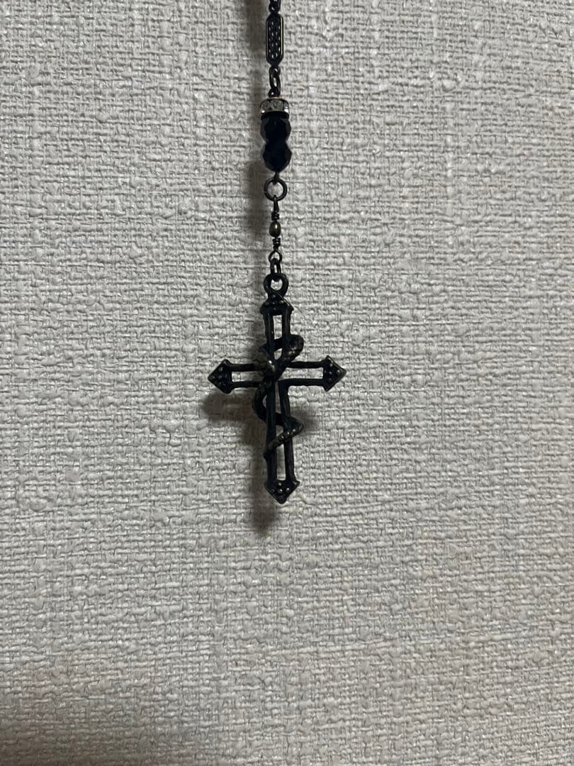 ブラックシルバー925 ロザリオ