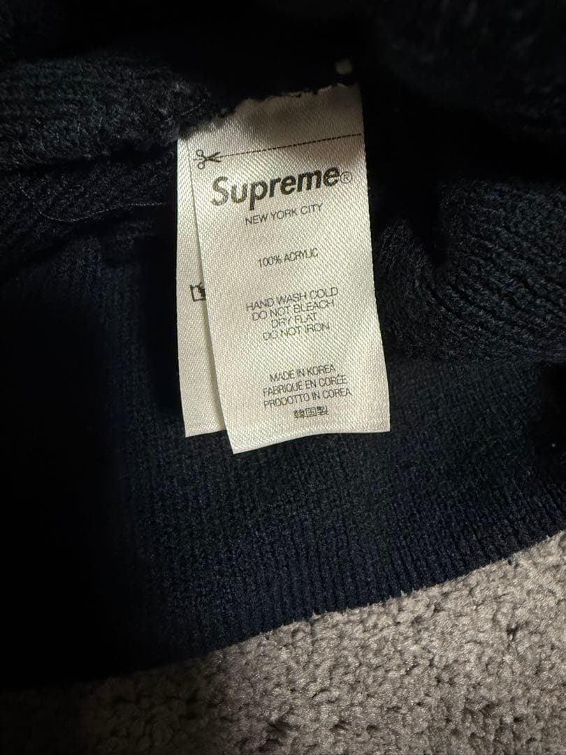 supreme ニット帽 ビーニー ボンボン付き
