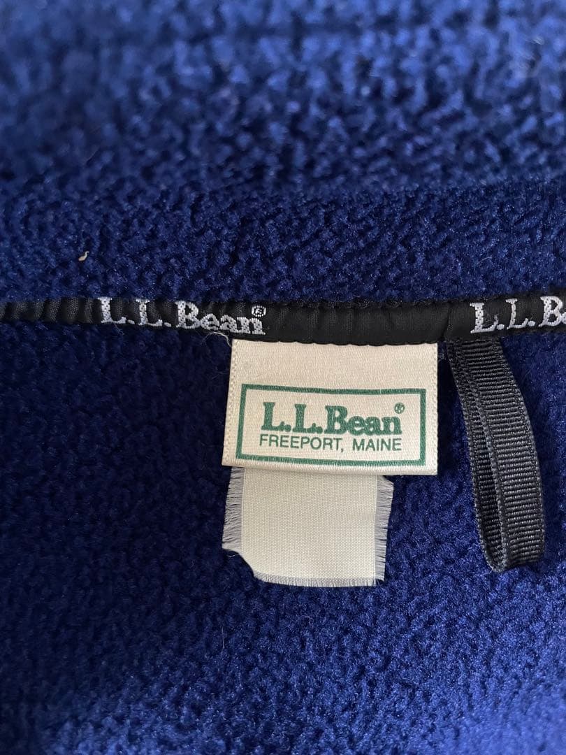 L.L.bean エルエルビーン　フリースベスト　ブルー