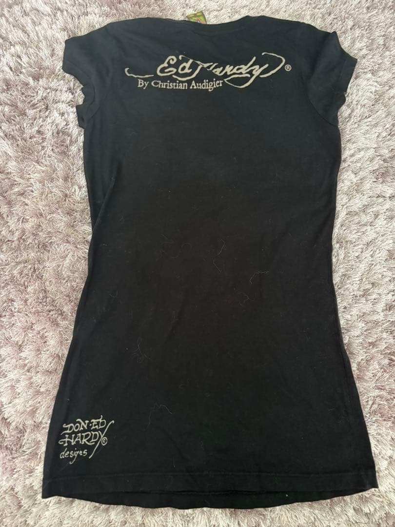 Ed hardy ラインストーン ビジュー Tシャツ トップス