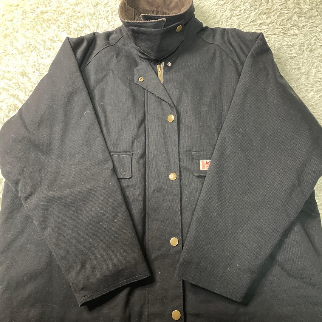 美品✨ JaVa 中綿キルティングジャケット 襟コーデュロイ 黒 L相当