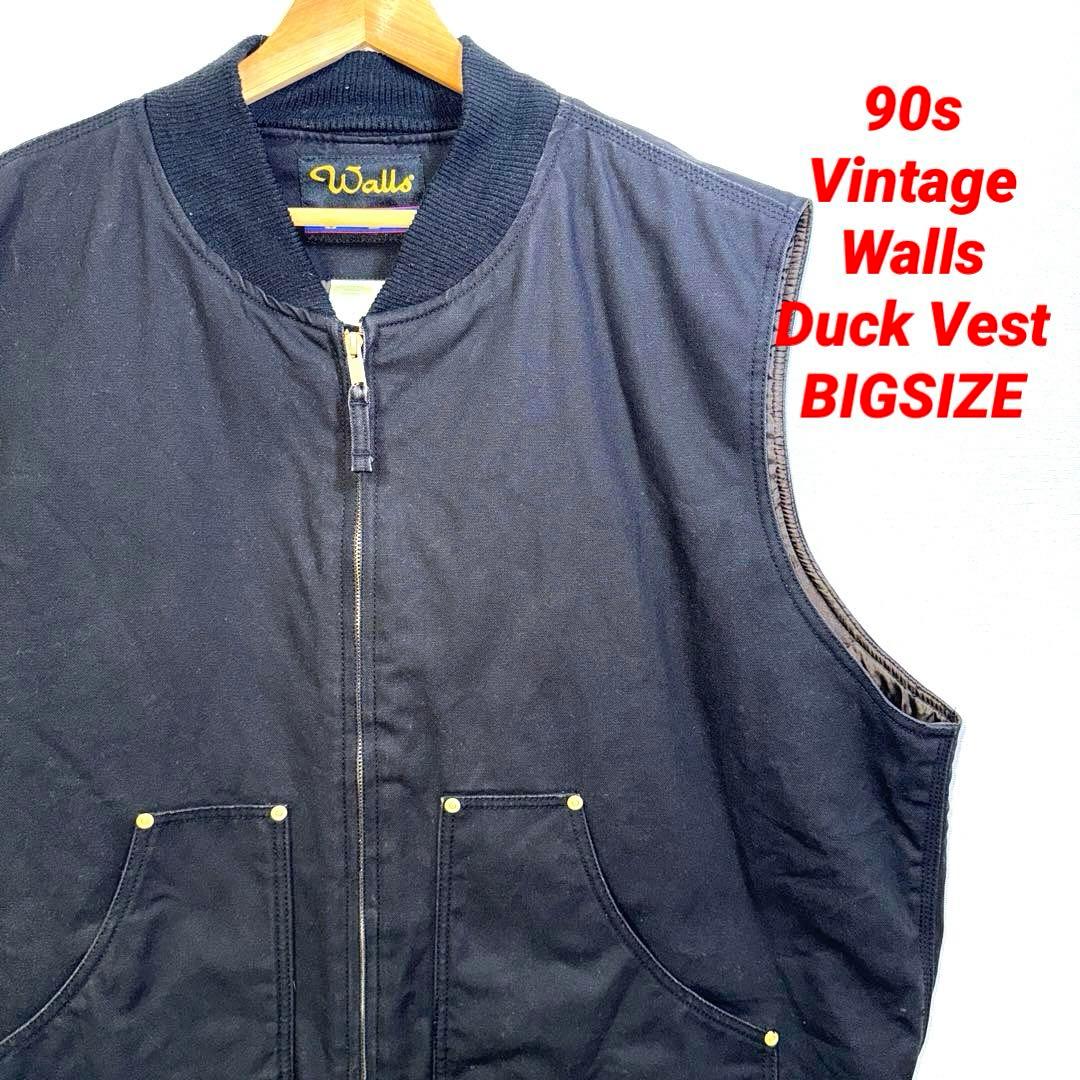 90s Vintage Walls ダックベスト　雰囲気抜群　BIGSIZE